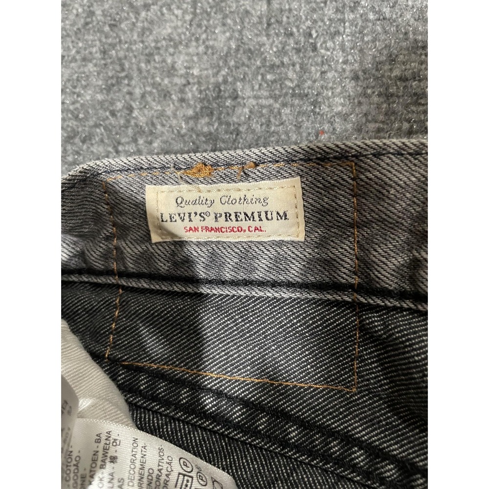 Levis 501 93 Jeans Mens 30x32 Gray Levi's Premium Button Fly Denim Straight Leg - Picture 4 of 12